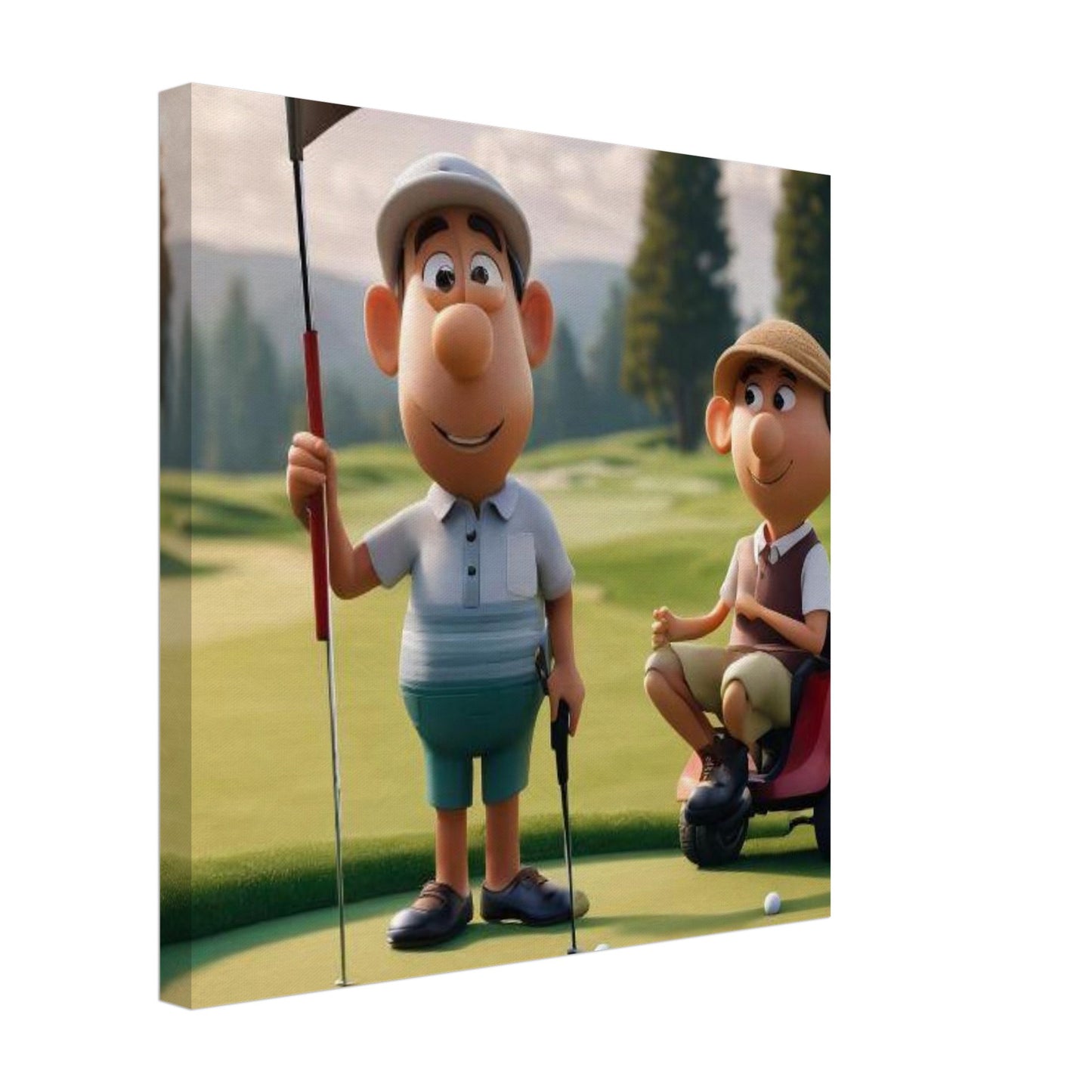 Canvas kids wall art golf
