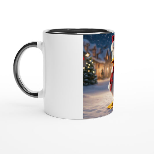 White 11oz Ceramic Mug with Color Inside