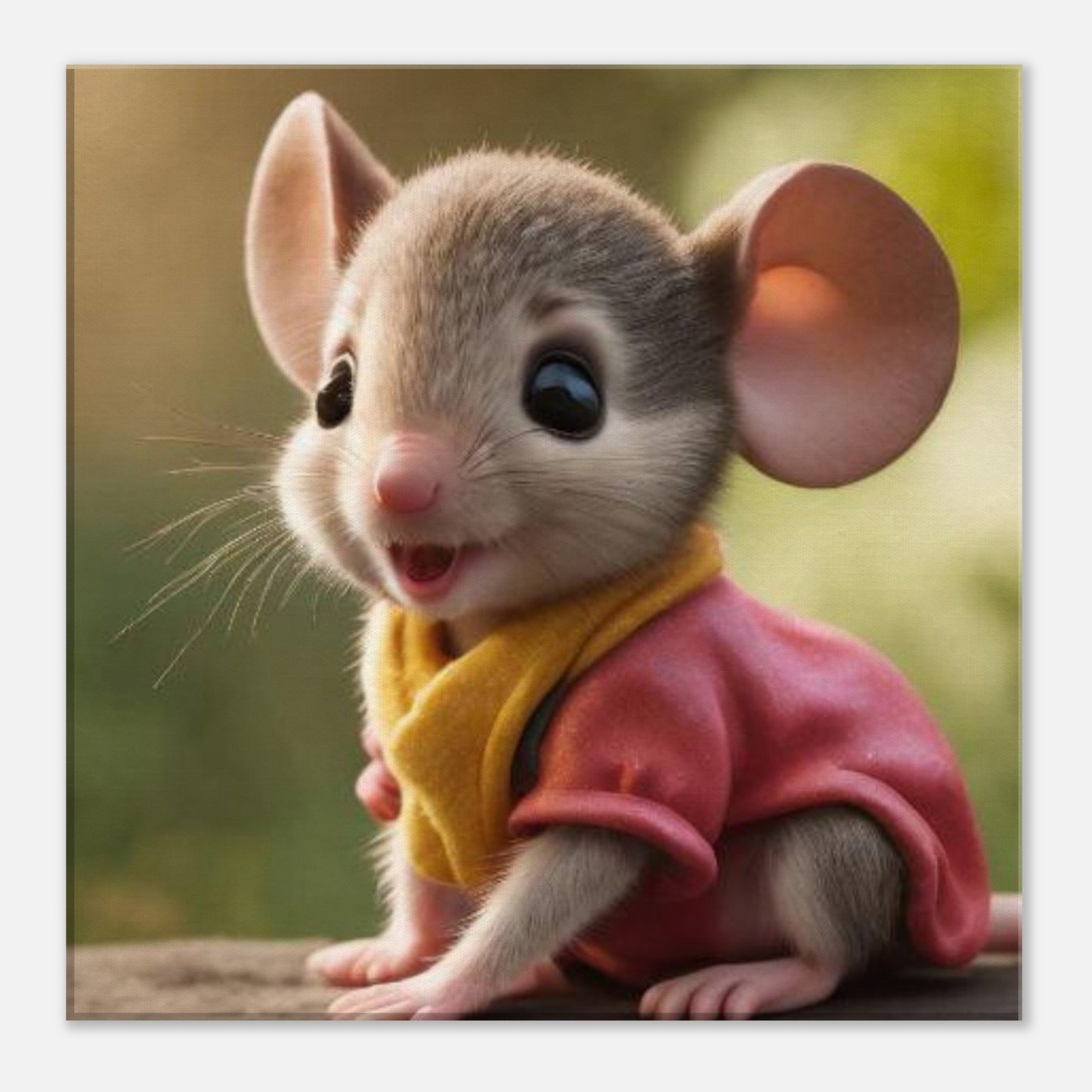 Canvas kids wall art mouse