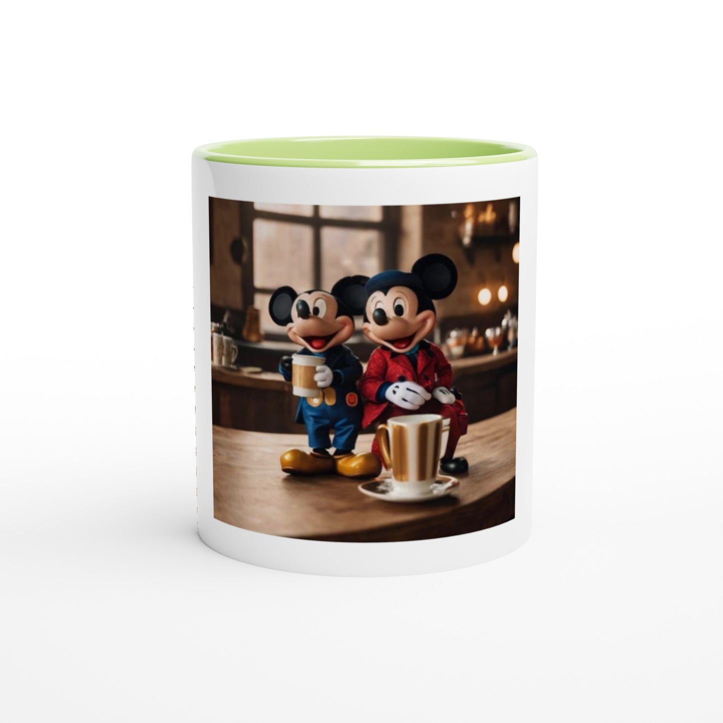 White 11oz Ceramic Mug with Color Inside