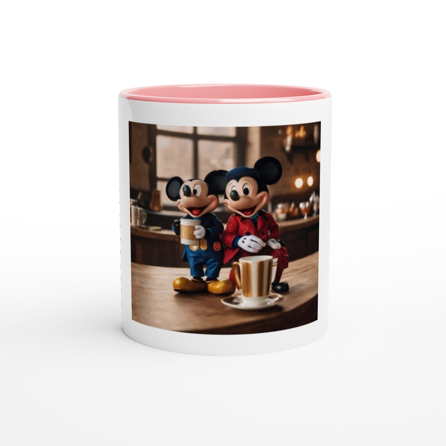 White 11oz Ceramic Mug with Color Inside