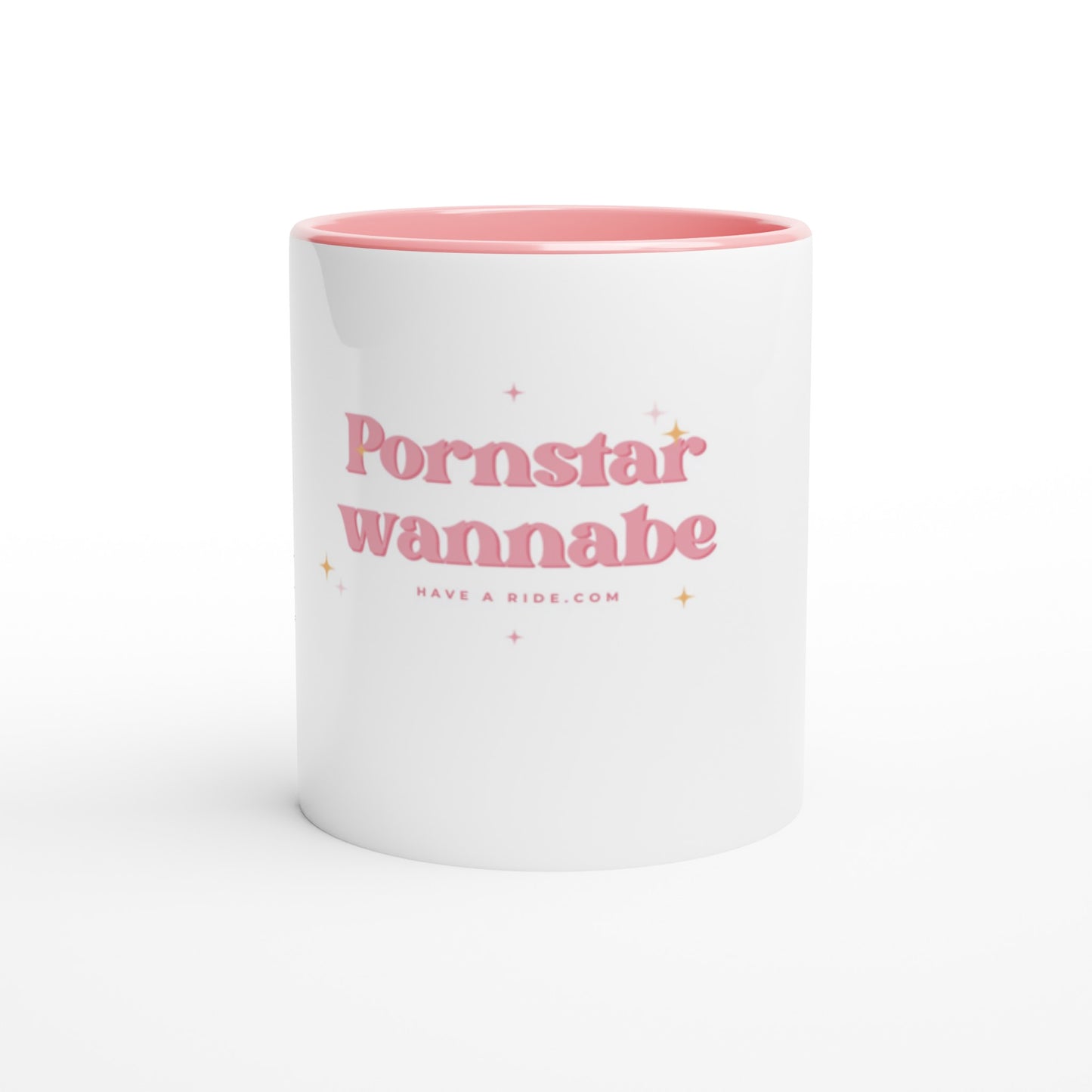 Pornstar wannabe - White 11oz Ceramic Mug with Color Inside