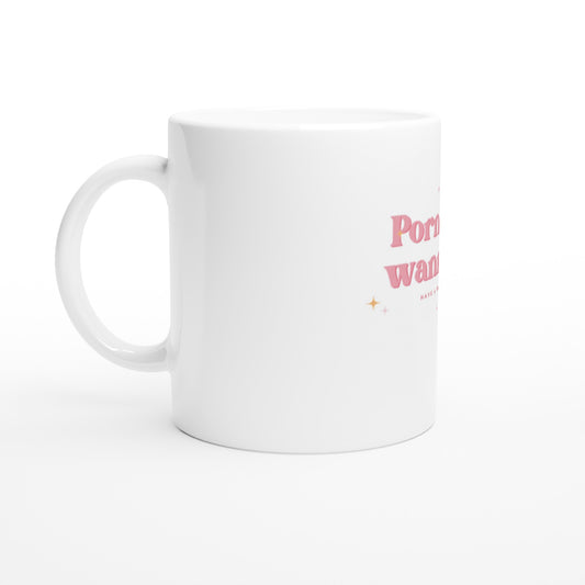 Pornstar wannabe - White 11oz Ceramic Mug with Color Inside - White 11oz Ceramic Mug