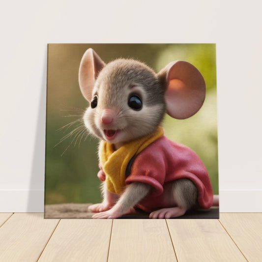 Canvas kids wall art mouse